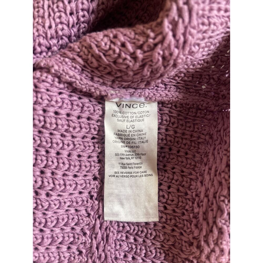 Vince Lavender Crochet Square-Neck Tank - Picture 9 of 10